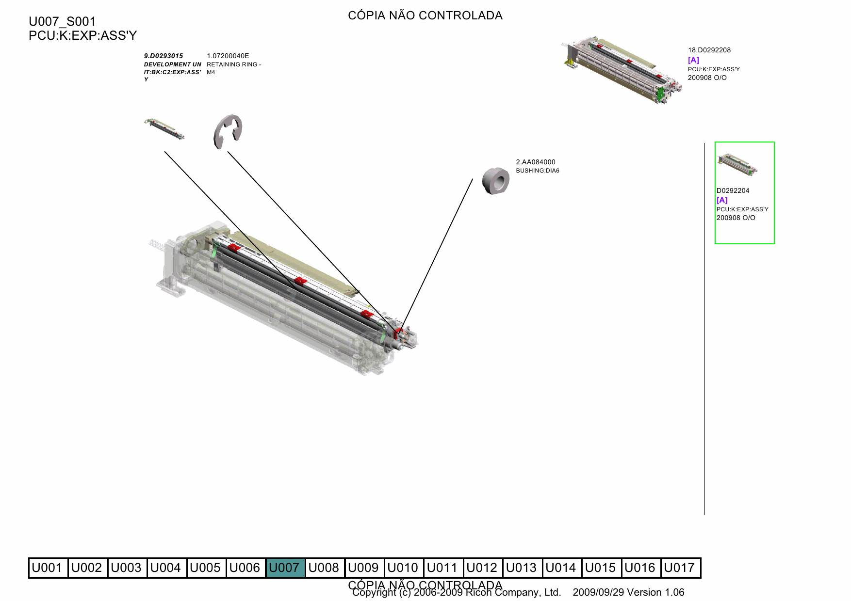 RICOH Aficio C4000 C5000 D027 D029 Parts Catalog-2